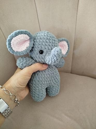 Plišane heklane igračke – slonić i kravica - Ručni rad, amigurumi