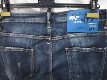 leprsave pantalone: Teksas, Normalan struk, Ravne nogavice — 4