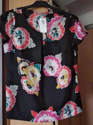 p s bluze i tunike: S (EU 36), Cvetni, bоја - Crna — 2