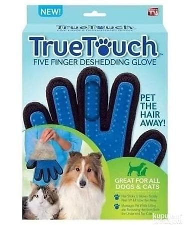 mačke iz bačke: True Touch petoprsta rukavica za uklanjanje otpale dlake (deshedding — 2