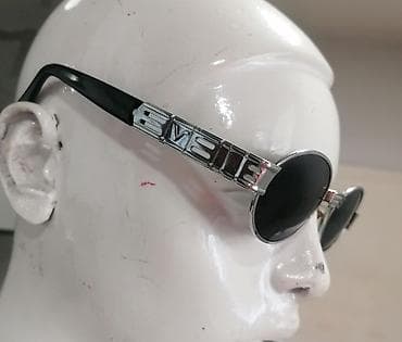Accessories: Uniseks ovalne sunčane naočare – metalno-kućište sa retro dizajnom - — 3
