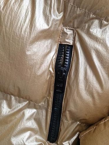 roxy jakne: K-3 Zimska jakna, perjana, topla, duga, zlatne boje, S vel ali — 4