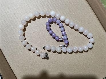 Set nakita od perli – narukvica i ogrlica - Materijal: okrugle perle