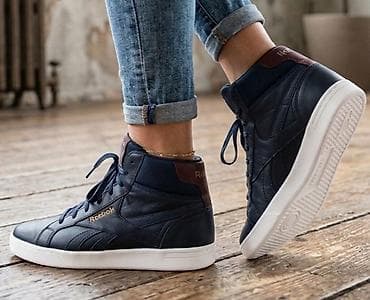 john richardo patike zenske: Reebok visoke patike – tamnoplave - Model: visoki kožni/sintetički — 1