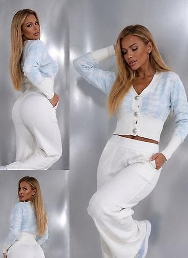 karirane pantalone muske: Damski dvodelni komplet – kardigan i široke pantalone. U PRODAJI JE — 2