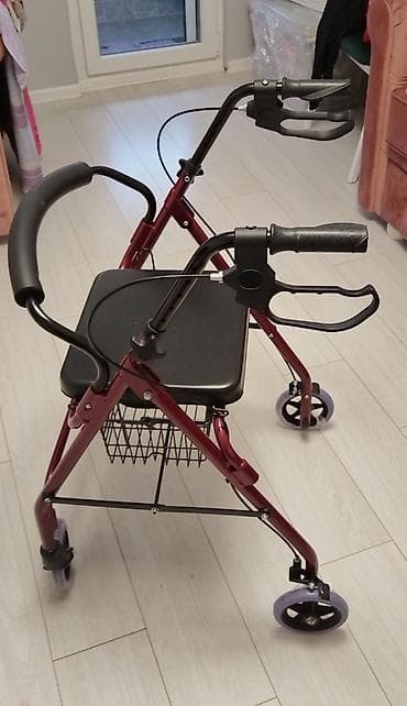 setalica za stare cena: Rolator hodalica – NOVO - Stabilna aluminijumska konstrukcija u bordo — 5