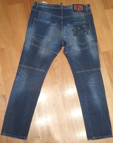 jakne sa krznom beograd: DSQUARED2 muske farmerke, original moderne, dole uže, kraci model — 5