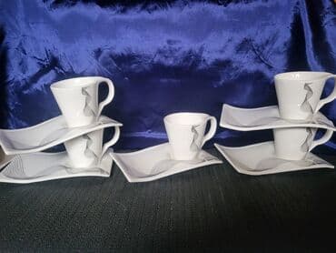 solje za caj: Vintaz,nove roland,nemacke solje za kafu. Solje pun porcelan — 2