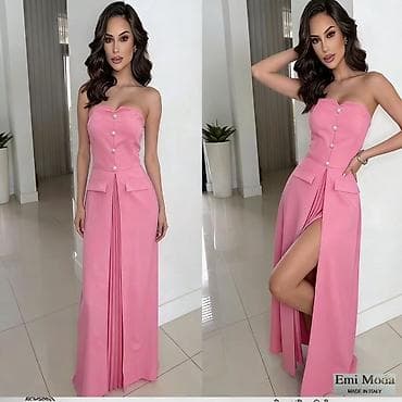 ✅Elegantna maxi haljina bez naramenica - Kroj: duga silueta koja