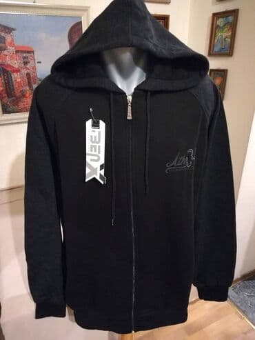exit obuca muska: Tracksuit top, 4XL (EU 60), color - Black, Cotton — 1