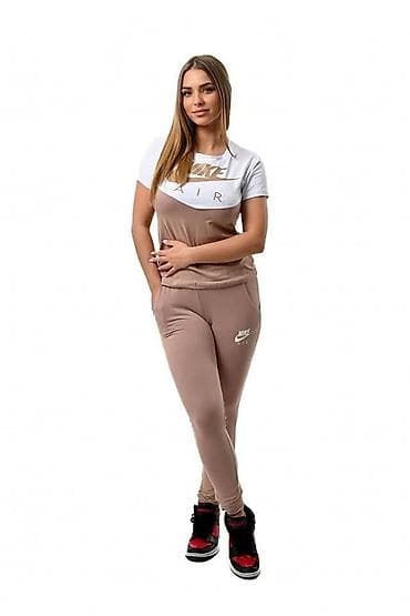 nike sorc za kupanje: Komplet majica i donji deo trenerka sa dzepovima (Nike Air stil) — 1