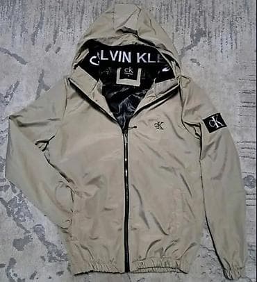 bež odelo: Muške lagane jakne sa kapuljačom – više modela - Brend detalji — 2