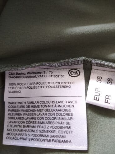 Women's Clothing: C&A, S, Polyester, Single-colored, color - Khaki — 5