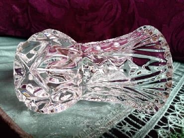 new tekstil: Kristalna nova vaza. Visina. 9,5cm. precnik gornji. 7cm — 3