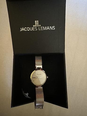 satovi loznica: Jacques Lemans elegantni ručni sat – minimalistički dizajn u srebrnoj — 2