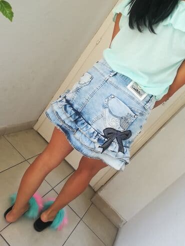 Firmirana Teksas suknja Vel.S-M na lalafo.rs Firmirana Teksas suknja Vel.S-M