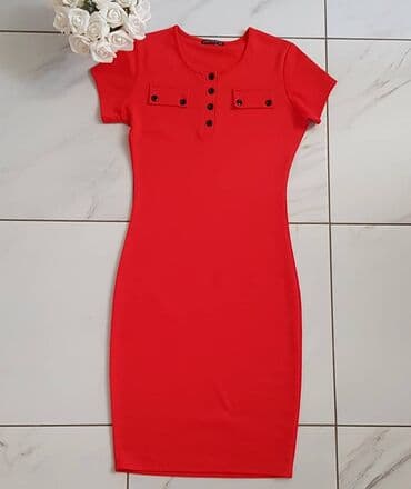 push up helanke new yorker: M (EU 38), color - Red, Short sleeves — 1