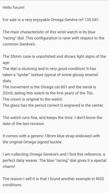 kofer sa šminkom dm: Classic watch, Omega, Male — 4