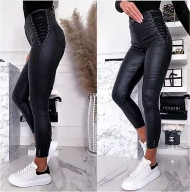 kozne pantalone hm: Pantalone od eko koze
2500
velicine XS, S, M, L, XL — 4