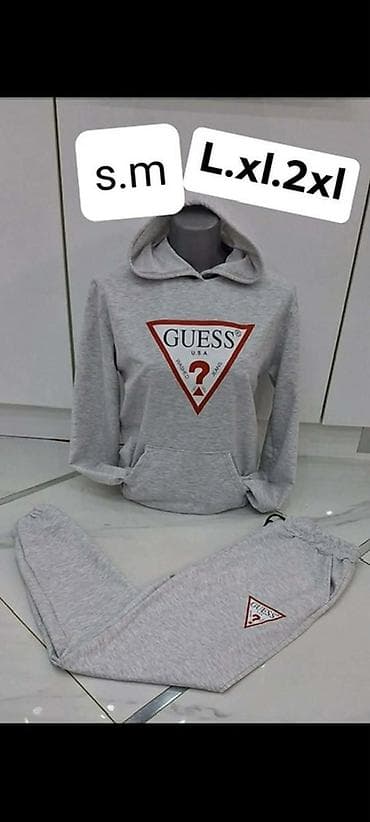 Guess, Sa ilustracijom, bоја - Siva