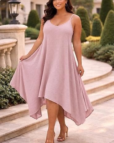 mona torbica bez: Lepršava letnja haljina na tanke bretele Cena za 2 komada 2,200 dinara — 2