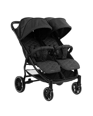 kolica za blizance: Kikka Boo Happy 2 – Kolica za blizance, black (SKU: KKB4) Kolica sa — 1