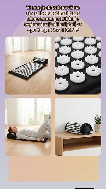 Akupresurna prostirka sa jastukom za relaksaciju - Dizajn sa