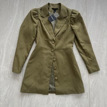 new yorker odeca: Forever 21 S, color - Khaki, Long sleeves — 1
