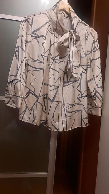 pull and bear obuca: Ženska košulja sa mašnom na kragni. Nova nenošena. Elegantno-ležerna — 5