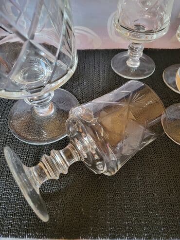 swarovski case za vino cena: Servis za vino,sa bokalom kristal,rucna gravura 1960g+. Servis za — 14