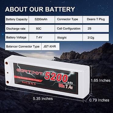bosch baterija 12v cena: GARTPOT LiPo baterije za RC modele – set - Kapacitet: 5200 mAh po — 5