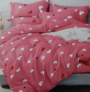 ikea posteljina na srca: ❤Posteljina iz 7 delova ❤Čaršaf-220*240 ❤Jorganska navlaka-2x140*200 — 9