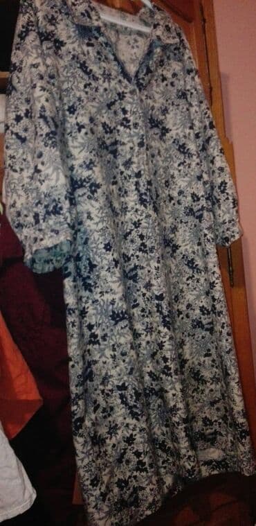 duge satenske haljine: Abercrombie & Fitch 3XL, bоја - Šareno, Dugih rukava — 3