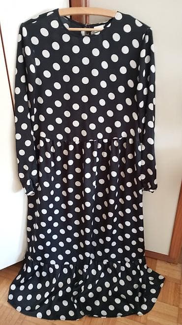 H&M haljina na tufne + maxi haljina sa printom - H&M haljina