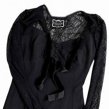 mickey mouse: NOVA GOTHIC haljina KILLSTAR - BAT TO THE BONE - BLACK prelepa, sexy — 6