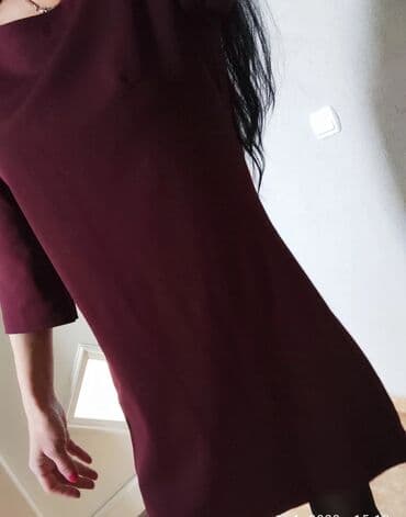 shooter haljine 2023: Zara S (EU 36), color - Burgundy, Other sleeves — 2