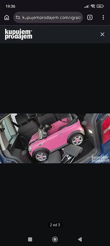mini melissa: Dečiji električni automobil – Mini Cooper stil, ružičasti - Tip — 2