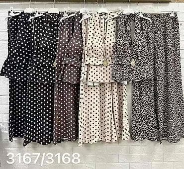 esmara ves: Ženski dvodelni set – top bez rukava i pantalone širokih nogavica. - — 4