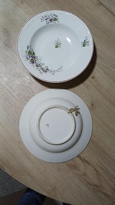 posuđe za indukciju: Porcelanske duboke tanjire – set od 2 komada - Materijal: fino — 1