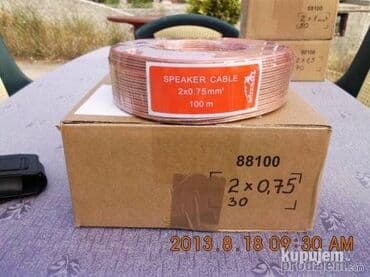 IPod i MP3-plejeri: Kabal za zvucnike-silikonski 2x 0,75mm=50din/m 2x1mm Kettz=75din; — 3