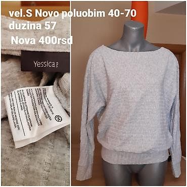 Women's Footwear: Siva ženska bluza/džemper Yessica (C&A) - Veličina: S - — 2