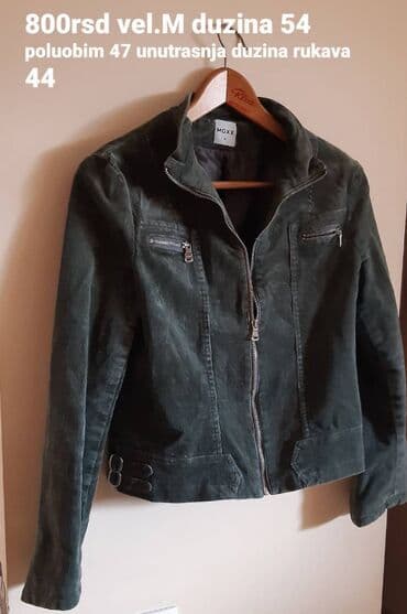 Kupaći kostimi: Ženska jakna MGXX (veličina M) od somota, tamnozelena. Kraći — 1