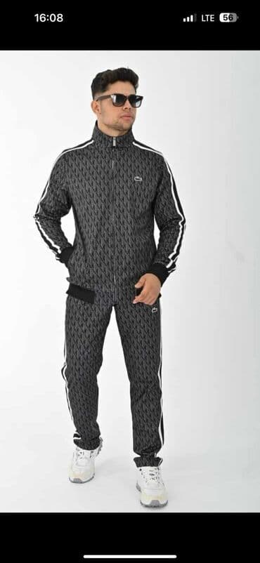 Jackets: Muški komplet trenerke – gornji deo i donji deo u setu. - Dizajn — 2