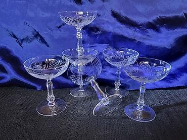 blago zemlje cela kolekcija: Case lux case P i P,kristal,rucni rad iz 50,60ih.godina — 1