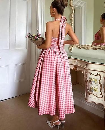 bunda od nerc: ✨Prelepa haljina na vezivanje oko vrata po ceni od 2500 din — 2