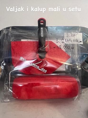 Set: valjak i mali kalup za dekorativne premaze - Komplet uključuje