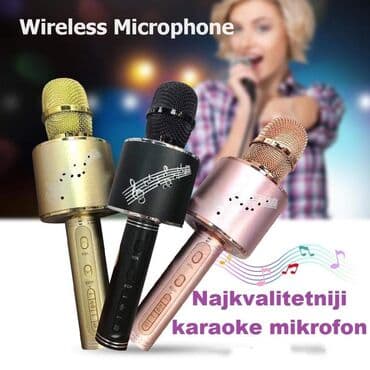 slušalice sa mačjim ušima: Cena 1990 din Bežični karaoke mikrofon 2 u 1 Magic Karaoke Vokalni — 1