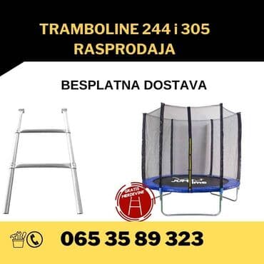 Sve za dečije igralište: Tramboline 244 i 305 - totalna rasprodaja - BESPLATNA DOSTAVA — 1