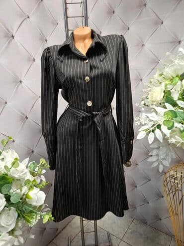 haljine od lana prodaja: 7Arrows M, bоја - Šareno, Koktel, klub, Dugih rukava — 1