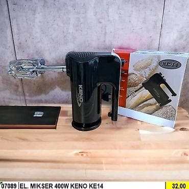 Mikser Keno KE-14 crni - 3090 din Snaga: 400W Pet brzina Turbo